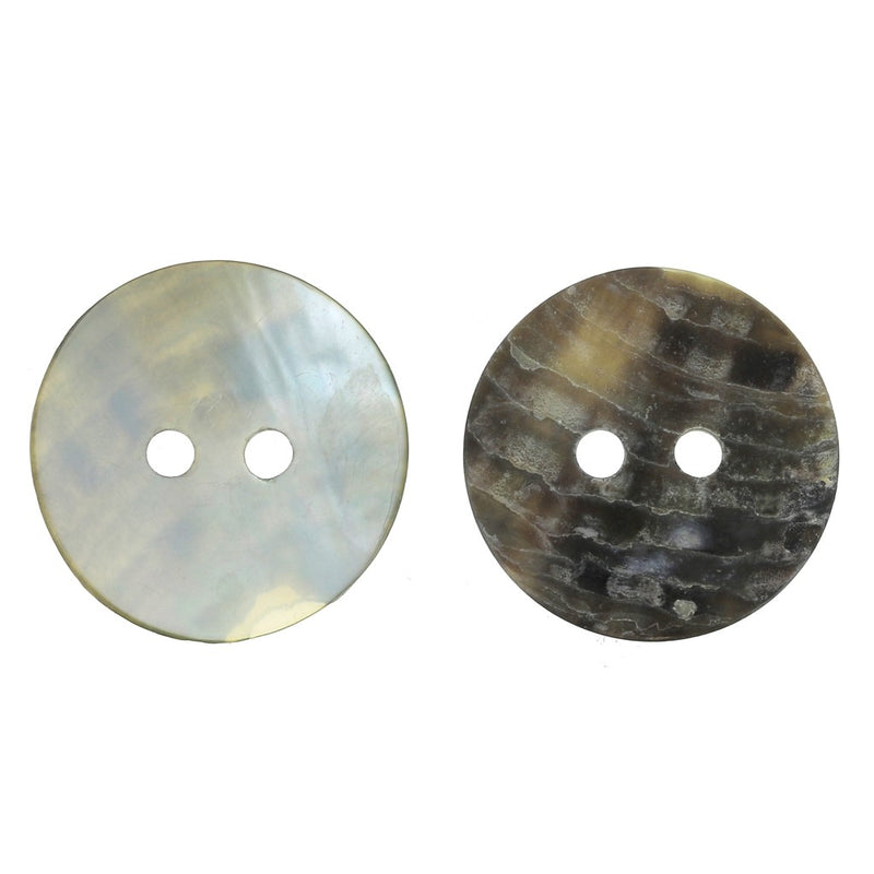 Double mother-of-pearl buttons